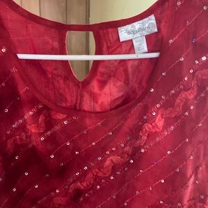 Dressbarn Scarlet Sequin Blouse